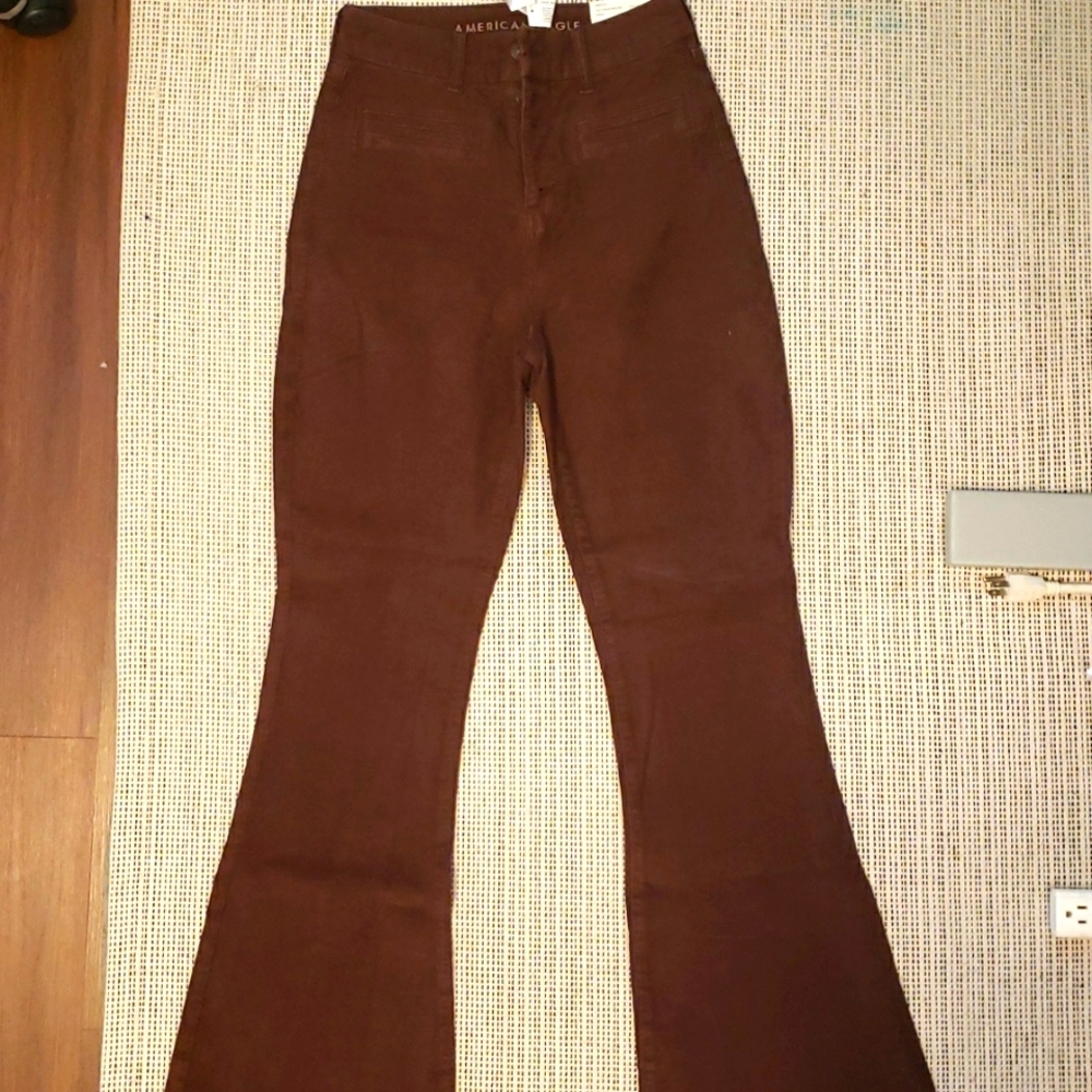 AE Curvy Hi-Rise Flare Jeans